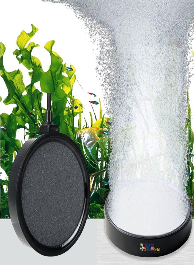 موزع فقاعات على شكل قرص حجري هوائي دائري مقاس 4 بوصات من VAYINATO® لأحواض السمك ومضخات الزراعة المائية وأحجار الهواء الخزفية من Petzlifeworld - Image 1